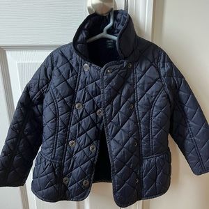 Baby gap toddler 5 years blue woven coat